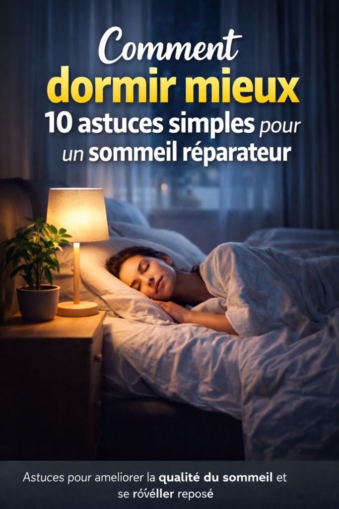Comment dormir mieux : astuces pour un sommeil réparateu